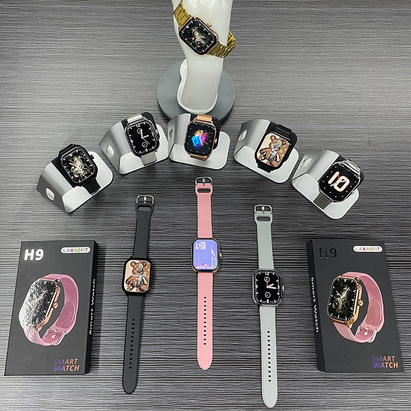 H9Promax Privatni Model Pametni Sat, Kućište od titanijeve legure, Kvadratni brojčanik, Android-kompatibilan, 7–14 dana trajanja baterije