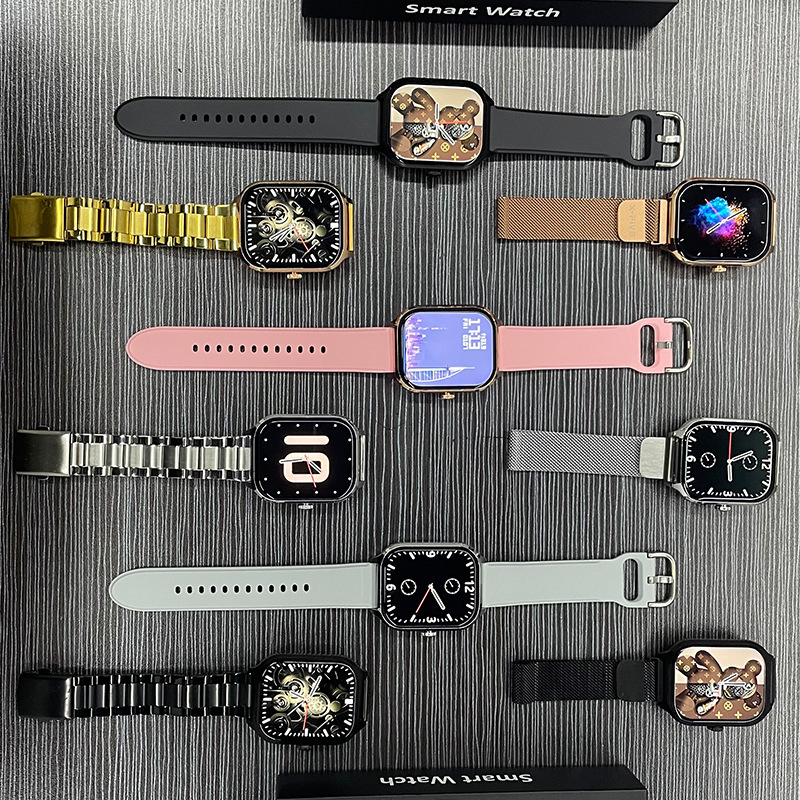 H9Promax Privatni Model Pametni Sat, Kućište od titanijeve legure, Kvadratni brojčanik, Android-kompatibilan, 7–14 dana trajanja baterije