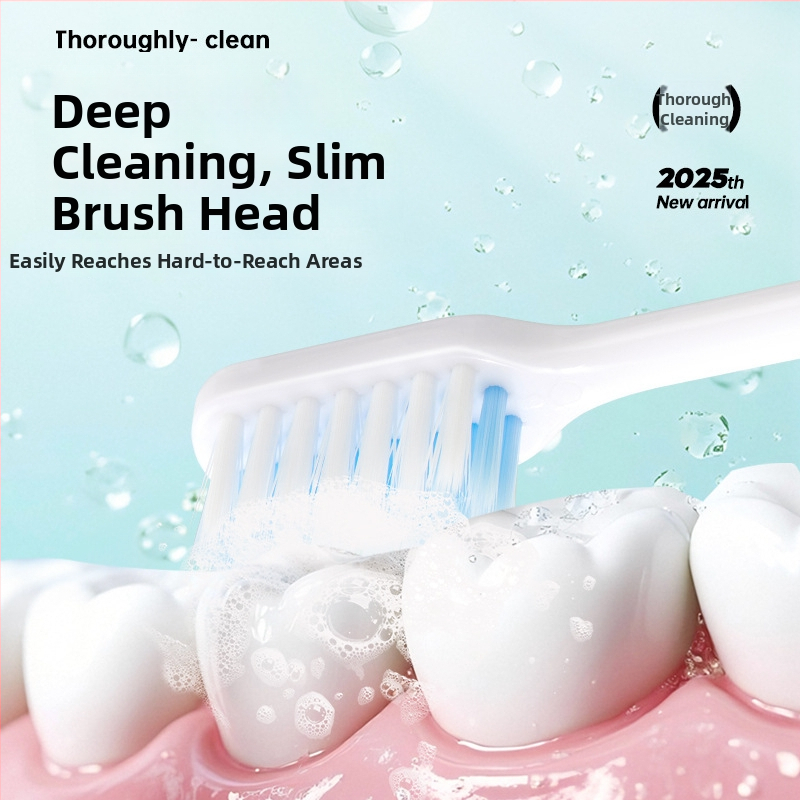 Double Clean W155 χειροκίνητη οδοντόβουρτσα με μαλακές τρίχες για διαμεσοδόντιο καθαρισμό, για ενήλικες