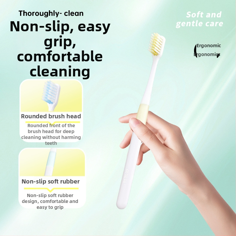 Double Clean W155 χειροκίνητη οδοντόβουρτσα με μαλακές τρίχες για διαμεσοδόντιο καθαρισμό, για ενήλικες