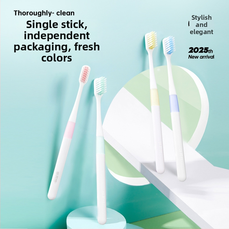 Double Clean W155 χειροκίνητη οδοντόβουρτσα με μαλακές τρίχες για διαμεσοδόντιο καθαρισμό, για ενήλικες