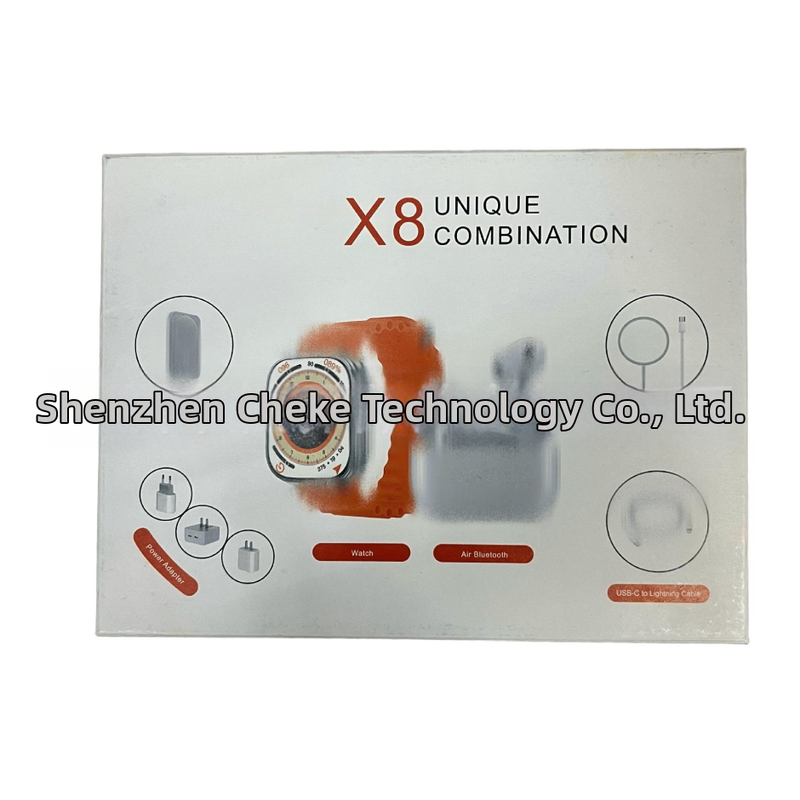 X8 Smartwatch set s Bluetooth pozivima, praćenje srčanog ritma, brojanje koraka, TFT zaslon, aluminijsko kućište