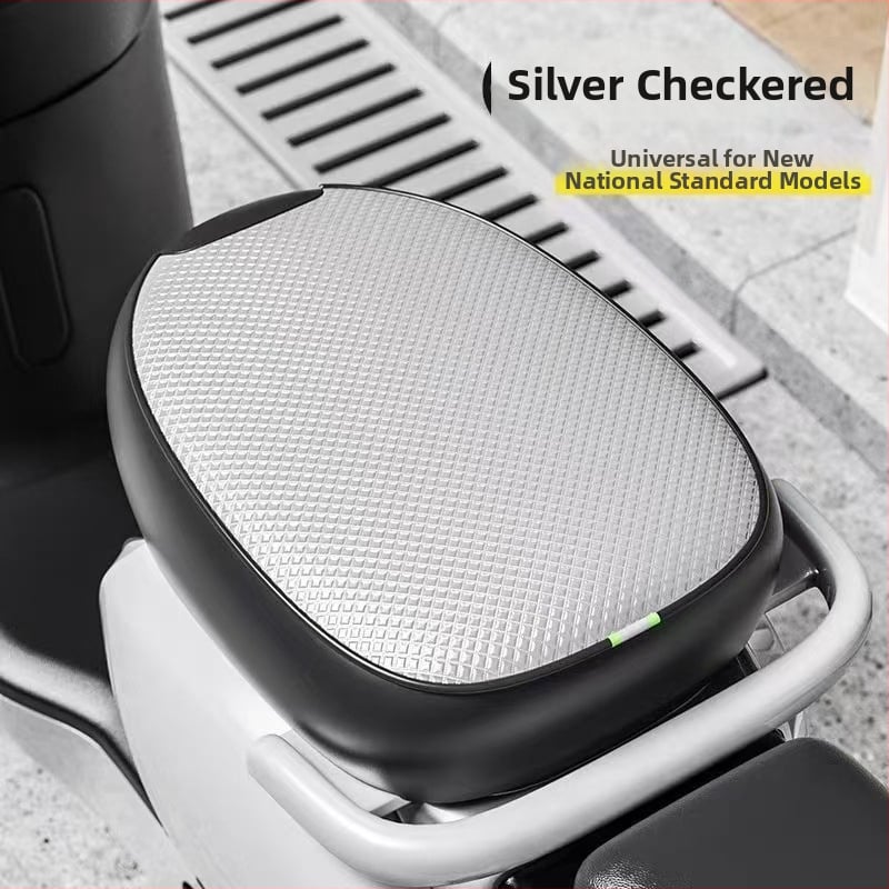 Κάλυμμα καθίσματος ηλεκτρικού ποδηλάτου, σετ 2 τεμαχίων, αδιάβροχο και UV-ανθεκτικό, τεχνητό δέρμα, εκτύπωση λογότυπου, προσαρμοζόμενο