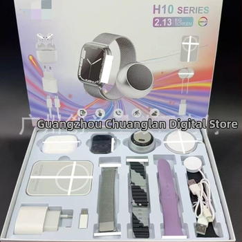 H10 serija pametni sat s Bluetooth pozivima, mjerenjem otkucaja srca, krvnog tlaka i zasićenja krvi kisikom, praćenje sna; bežično punjenje; kućište od aluminijske legure; TFT kvadratni zaslon