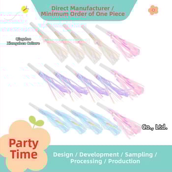 Dekorativni pompon dodatak u obliku trube – plastični materijal, prilagodba, ispis logotipa