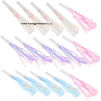 Dekorativni pompon dodatak u obliku trube – plastični materijal, prilagodba, ispis logotipa