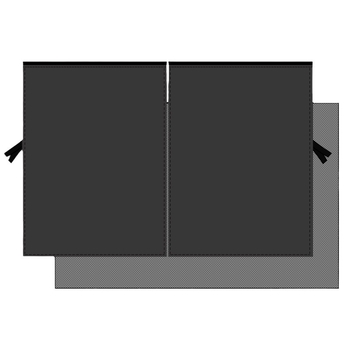 Κουρτίνα σκίασης αυτοκινήτου με διπλό πλευρικό πλέγμα, μαγνητική προσάρτηση, θερμομόνωση και προστασία από το φως για τα παράθυρα του αυτοκινήτου