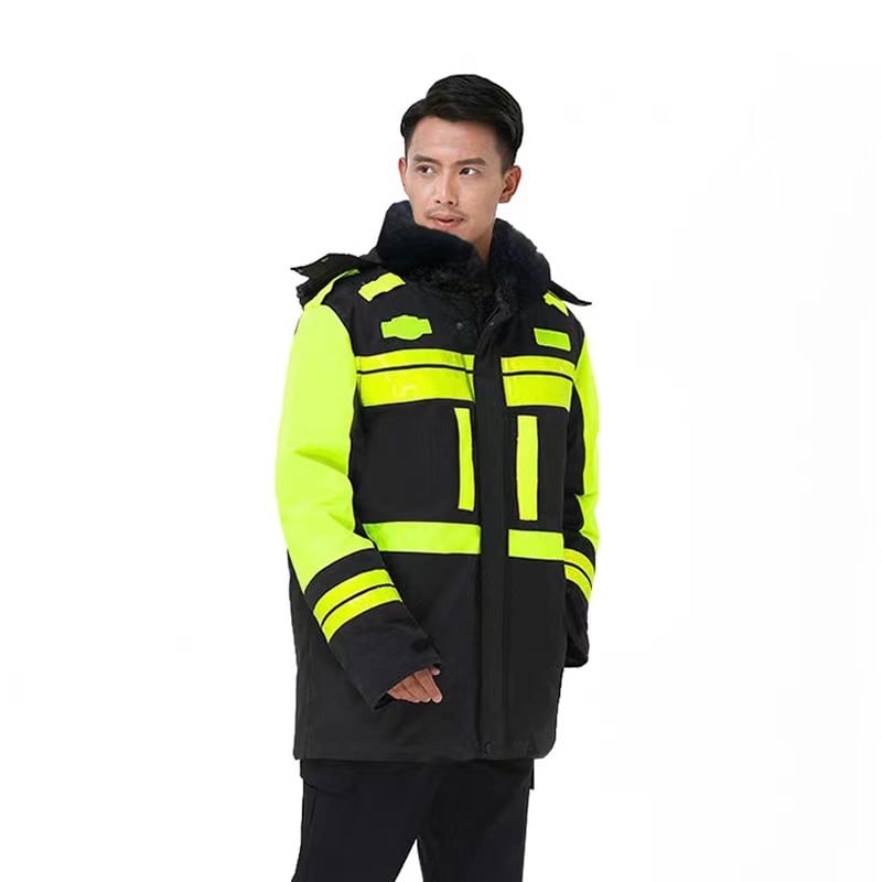 Poncho impermeabil cu căptușeală groasă din bumbac, detalii reflectorizante, căptușală detașabilă din bumbac (țesătură Oxford)