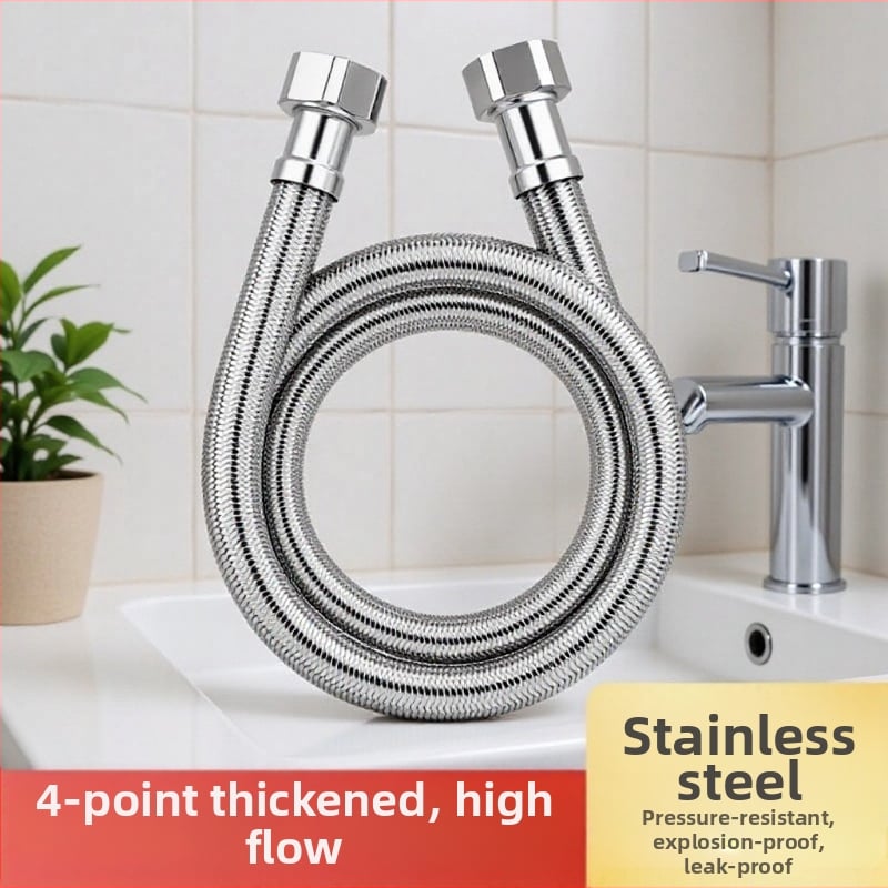Smart Bath opletená hadica z nehrdzavejúcej ocele 304 pre prívod vody do toalety k ohřívaču vody, moderný minimalistický štýl