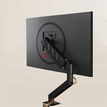 Držač monitora s robotskim ramenom – univerzalna prilagodba, stolna stezaljka, prilagodba u više kutova, aluminijska konstrukcija