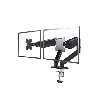 Držač monitora s robotskim ramenom – univerzalna prilagodba, stolna stezaljka, prilagodba u više kutova, aluminijska konstrukcija