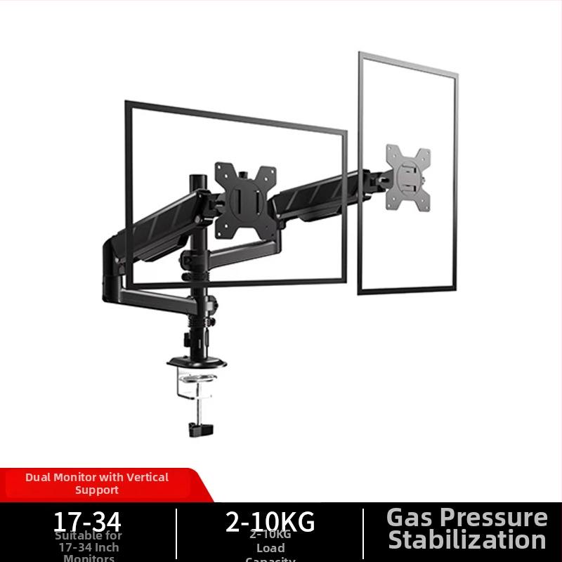 Držiak monitora s robotickým ramenom – univerzálne uchytenie, prichytenie na stôl, nastaviteľný v uhloch, hliníková konštrukcia