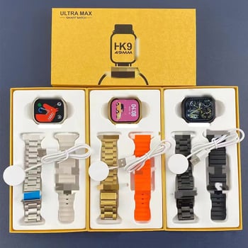 HK9 Ultra pametni sat s Bluetooth pozivima, mjerenje krvnog zasićenja kisikom i otkucaja srca, pedometar, 2.01-inčni TFT zaslon, trajanje baterije 7–14 dana