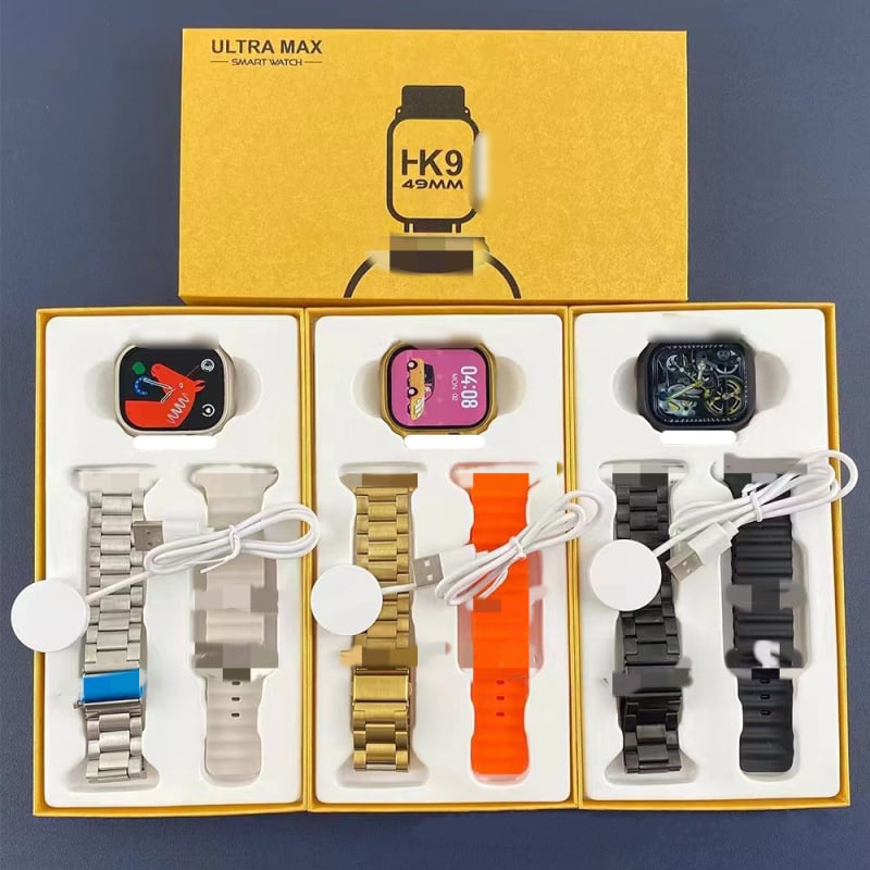 HK9 Ultra pametni sat s Bluetooth pozivima, mjerenje krvnog zasićenja kisikom i otkucaja srca, pedometar, 2.01-inčni TFT zaslon, trajanje baterije 7–14 dana