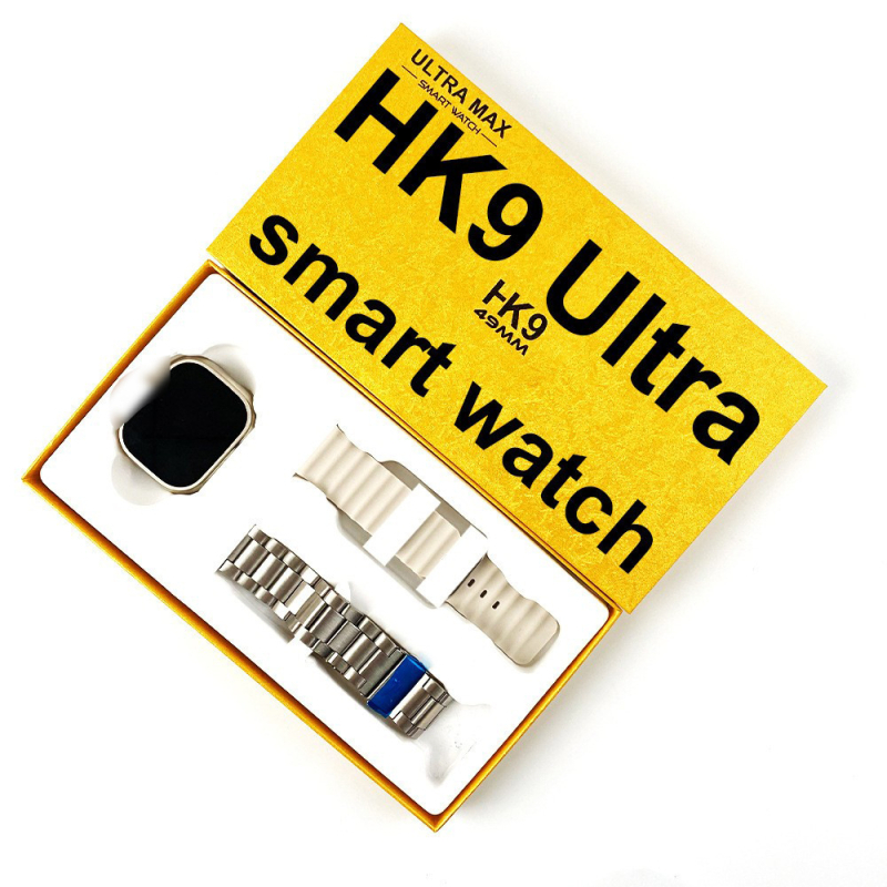 HK9 Ultra pametni sat s Bluetooth pozivima, mjerenje krvnog zasićenja kisikom i otkucaja srca, pedometar, 2.01-inčni TFT zaslon, trajanje baterije 7–14 dana