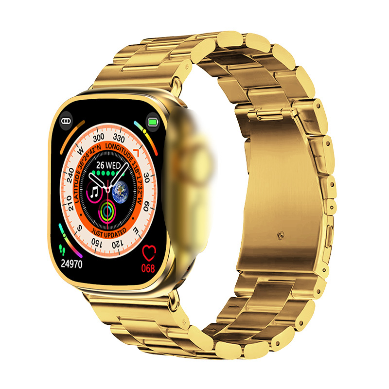 HK9 Ultra pametni sat s Bluetooth pozivima, mjerenje krvnog zasićenja kisikom i otkucaja srca, pedometar, 2.01-inčni TFT zaslon, trajanje baterije 7–14 dana