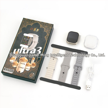 DS5 Ultra3 pametni sat s tri remena – Bluetooth pozivi, mjerenje otkucaja srca, brojanje koraka, pametni podsjetnici; kućište od titanijske legure, TFT zaslon, kompatibilan s iOS