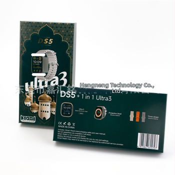 DS5 Ultra3 pametni sat s tri remena – Bluetooth pozivi, mjerenje otkucaja srca, brojanje koraka, pametni podsjetnici; kućište od titanijske legure, TFT zaslon, kompatibilan s iOS