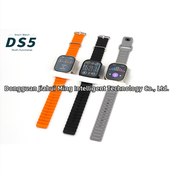 DS5 Ultra3 pametni sat s tri remena – Bluetooth pozivi, mjerenje otkucaja srca, brojanje koraka, pametni podsjetnici; kućište od titanijske legure, TFT zaslon, kompatibilan s iOS