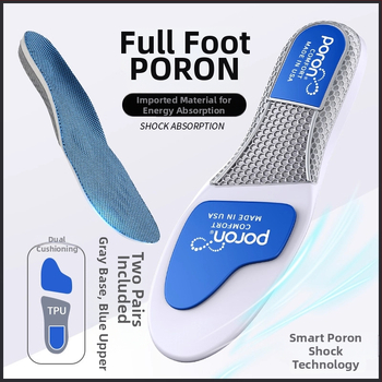 Vložky s oporou klenby do športových topánok, PU materiál, model P923poron arch, celá vložka, tlmenie nárazov, vhodné pre tenisky, kožené topánky a bežné topánky