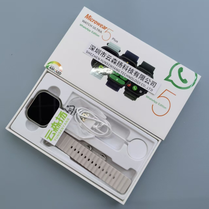 Microwear Ultra5 Plus pametni sat s AMOLED zaslonom, kućište od titanijske legure, 1GB memorije, Bluetooth pozivi, praćenje srčanog ritma