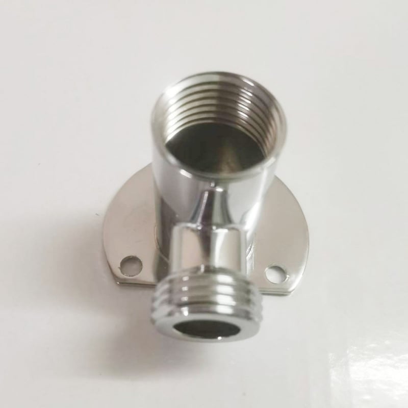 Četverokutna zidna baza za slavinu, skrivena i površinska montaža, bakar/nerđajući čelik, moderni minimalistički stil