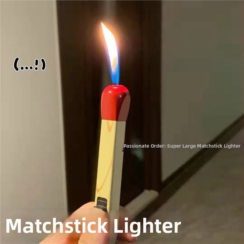 Omai metalni zapaljivač na butan, s logom, crtani stil