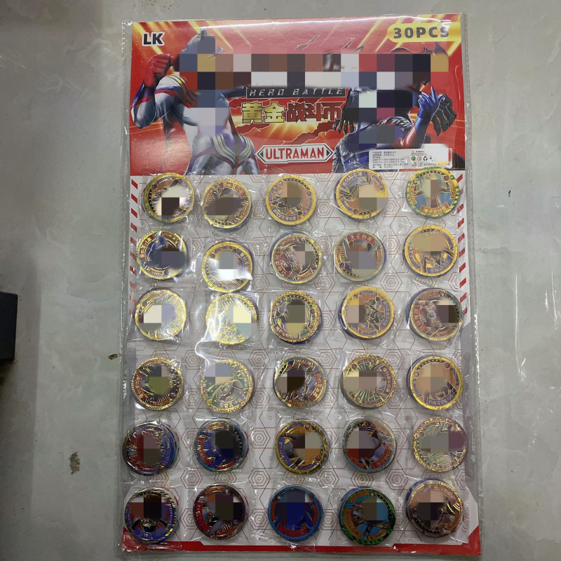 Kerek műanyag kártya társasjátékhoz, 3D világító harci érme, vízálló és ütésálló, 7–14 éveseknek.