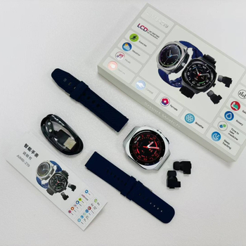 Pametni sat s Bluetooth pozivima i mjerenjem otkucaja srca, TFT zaslon, kućište od aluminijske legure, magnetsko punjenje