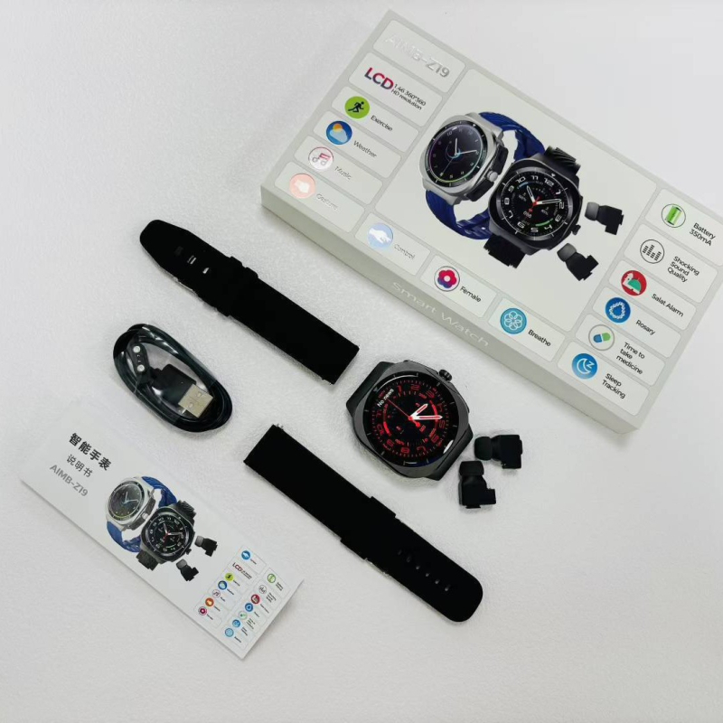 Pametni sat s Bluetooth pozivima i mjerenjem otkucaja srca, TFT zaslon, kućište od aluminijske legure, magnetsko punjenje