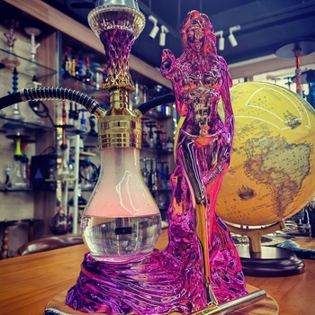 Nargila od smole, oblik božice sa svjetlećim efektom, set od 4 komada, SILU