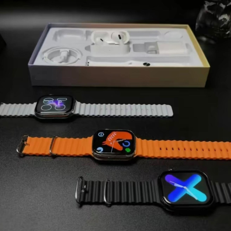 Pametni sat s uključenim Bluetooth slušalicama, aluminijsko kućište, IPS zaslon, sportska silikonska narukvica, praćenje otkucaja srca i zasićenja krvi kisikom, praćenje sna, Bluetooth pozivi, magnetsko punjenje, trajanje baterije 7–14 dana, kompatibilan s