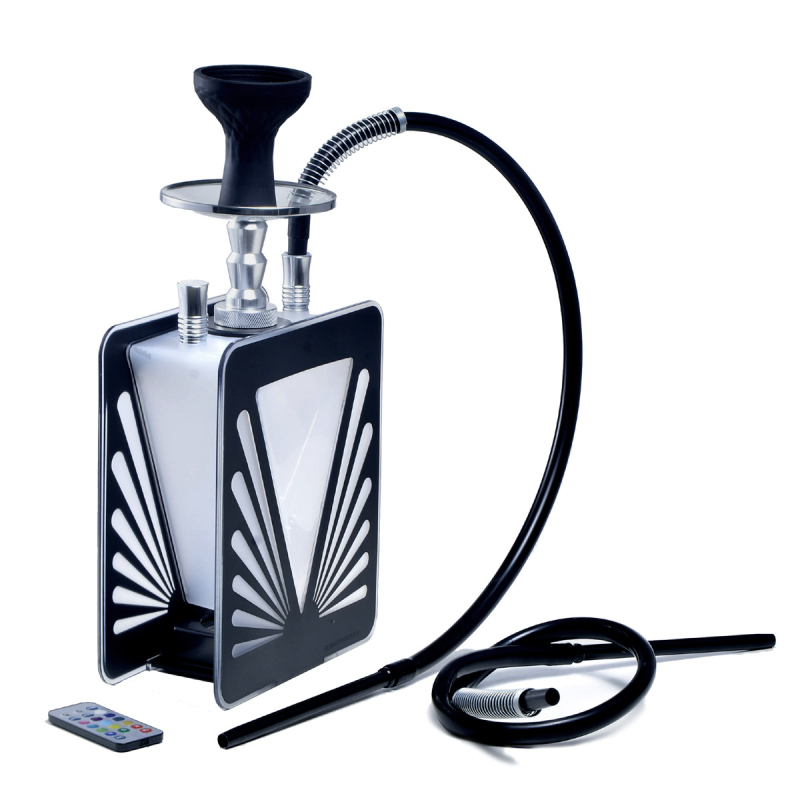 Arapsko narghile s dvostrukim cijevima i osvijetljenom trakom (Materijal: plastika; Višekratna upotreba; Podrijetlo: Zhejiang; Kutija: 12 kom.)