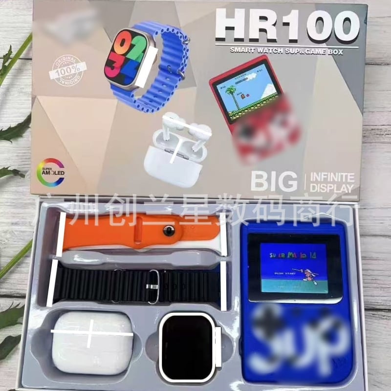 HR100 pametni sat za muškarce s AMOLED zaslonom, kućište od titanijeve zlitine, Bluetooth pozivi, praćenje otkucaja srca i SpO2, praćenje sna, bežično punjenje