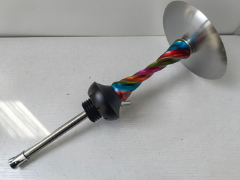 Hookah cső - rozsdamentes acél, légkivezető az alap alatt, éjszakai klub stílus és orosz stílus, Onkura Onk-8109