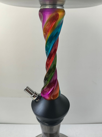 Hookah cső - rozsdamentes acél, légkivezető az alap alatt, éjszakai klub stílus és orosz stílus, Onkura Onk-8109