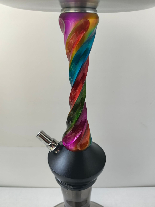 Hookah cső - rozsdamentes acél, légkivezető az alap alatt, éjszakai klub stílus és orosz stílus, Onkura Onk-8109