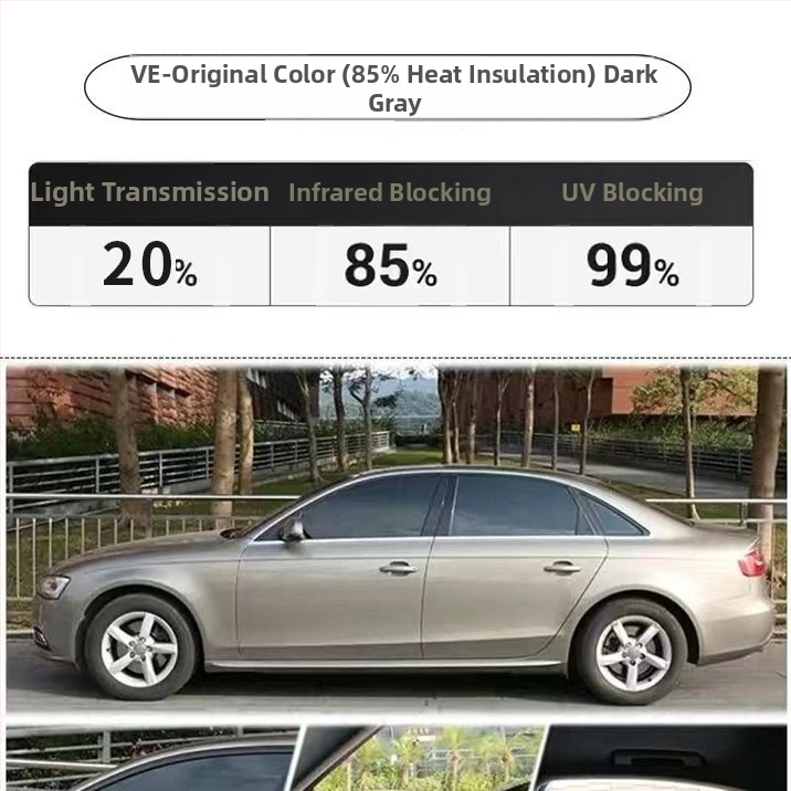 Nano keramický autofilm pre celé vozidlo s priepustnosťou 70–80% a UV ochranou nad 90%