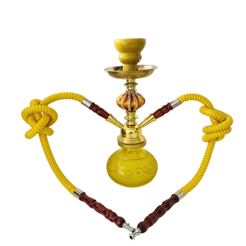 Arab stílusú üveghookah, 2 tömlővel, készletek 6/12/24