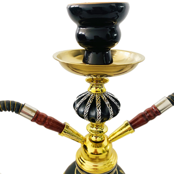 Arab stílusú üveghookah, 2 tömlővel, készletek 6/12/24