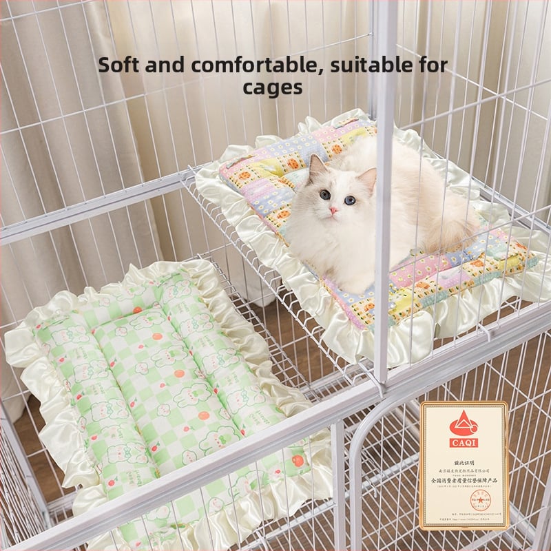 Памучен котешки мат за клетка и гнездо – всесезонно използване, подходящ за котки и кучета, марка Favorite