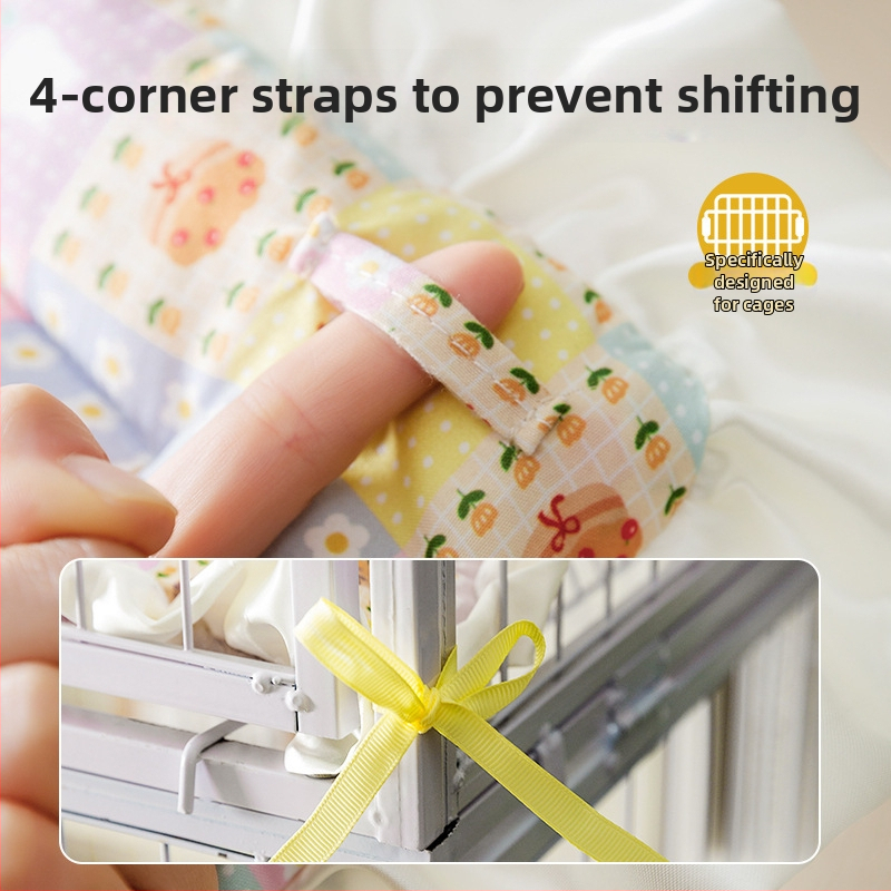 Памучен котешки мат за клетка и гнездо – всесезонно използване, подходящ за котки и кучета, марка Favorite