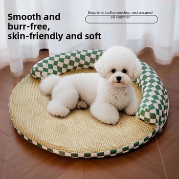 Охлаждащ мат за домашни любимци – платнен ледено‑мат за котки и кучета, летен спален мат, лесно почистване