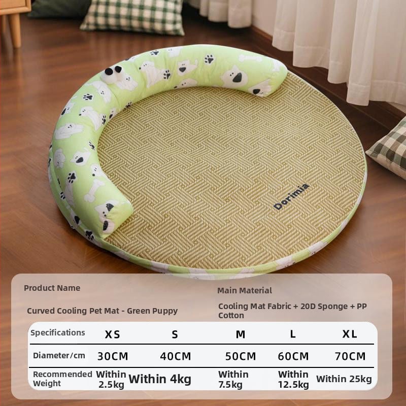 Охлаждащ мат за домашни любимци – платнен ледено‑мат за котки и кучета, летен спален мат, лесно почистване