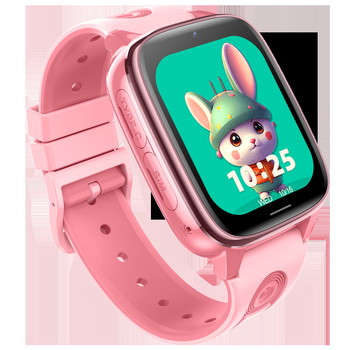D51 Ceas inteligent pentru copii cu 4G, apeluri video, carcasă din aliaj de titan, curea din silicon, afișaj TFT, încărcare magnetică