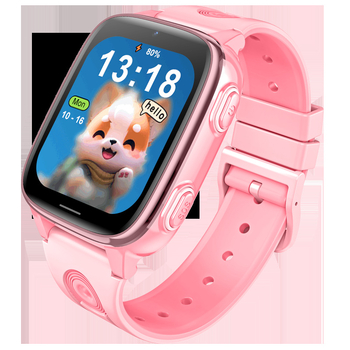 D51 Ceas inteligent pentru copii cu 4G, apeluri video, carcasă din aliaj de titan, curea din silicon, afișaj TFT, încărcare magnetică
