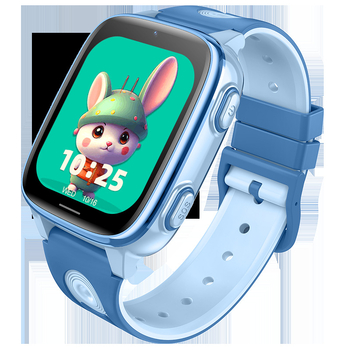 D51 Ceas inteligent pentru copii cu 4G, apeluri video, carcasă din aliaj de titan, curea din silicon, afișaj TFT, încărcare magnetică