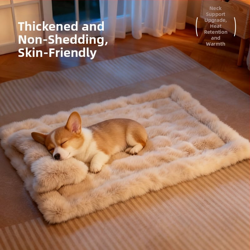 Мат за кучета - топла подложка за спане, вътрешна употреба, миещ се, подходящ за миниатюрни, малки и средни породи