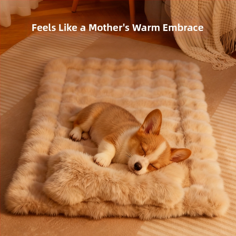 Мат за кучета - топла подложка за спане, вътрешна употреба, миещ се, подходящ за миниатюрни, малки и средни породи