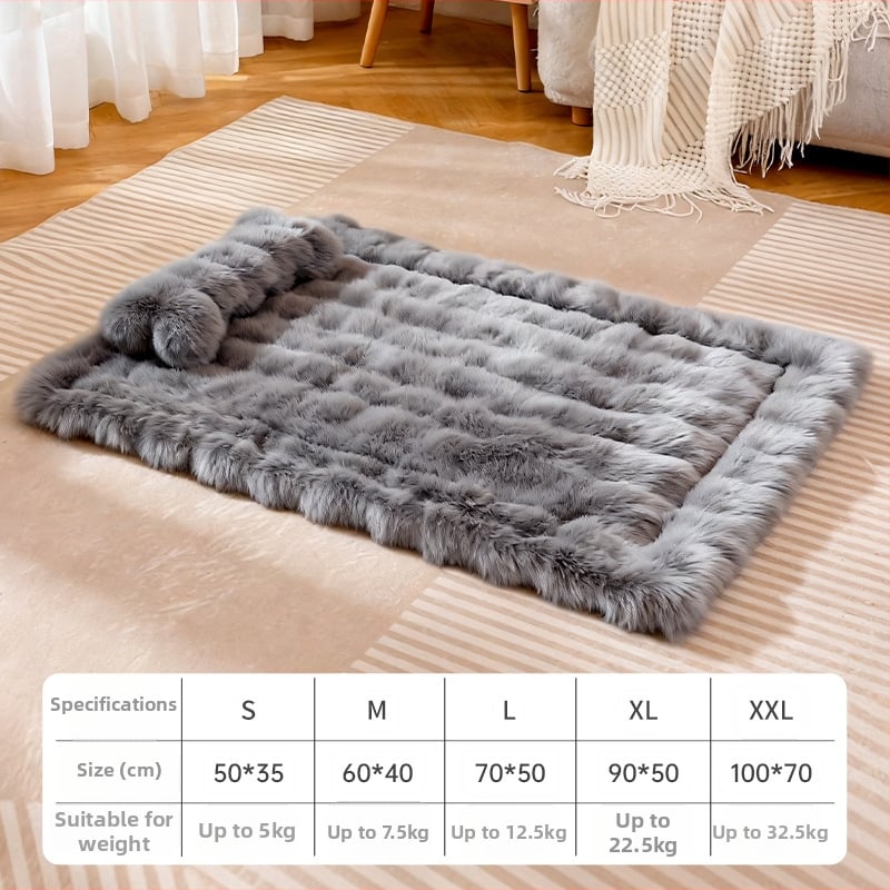 Мат за кучета - топла подложка за спане, вътрешна употреба, миещ се, подходящ за миниатюрни, малки и средни породи